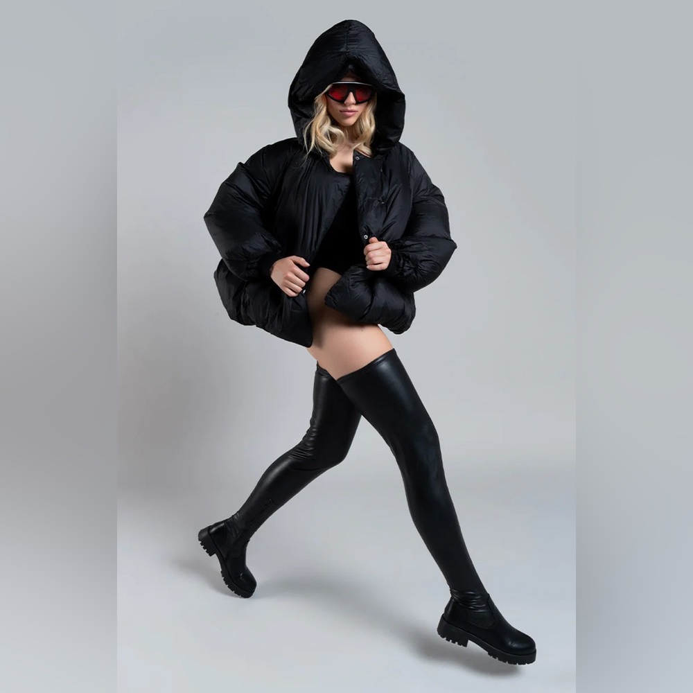 AZALEA WANG Surgical Flatform Boot – Bold, Edgy, and Ultra-Stylish